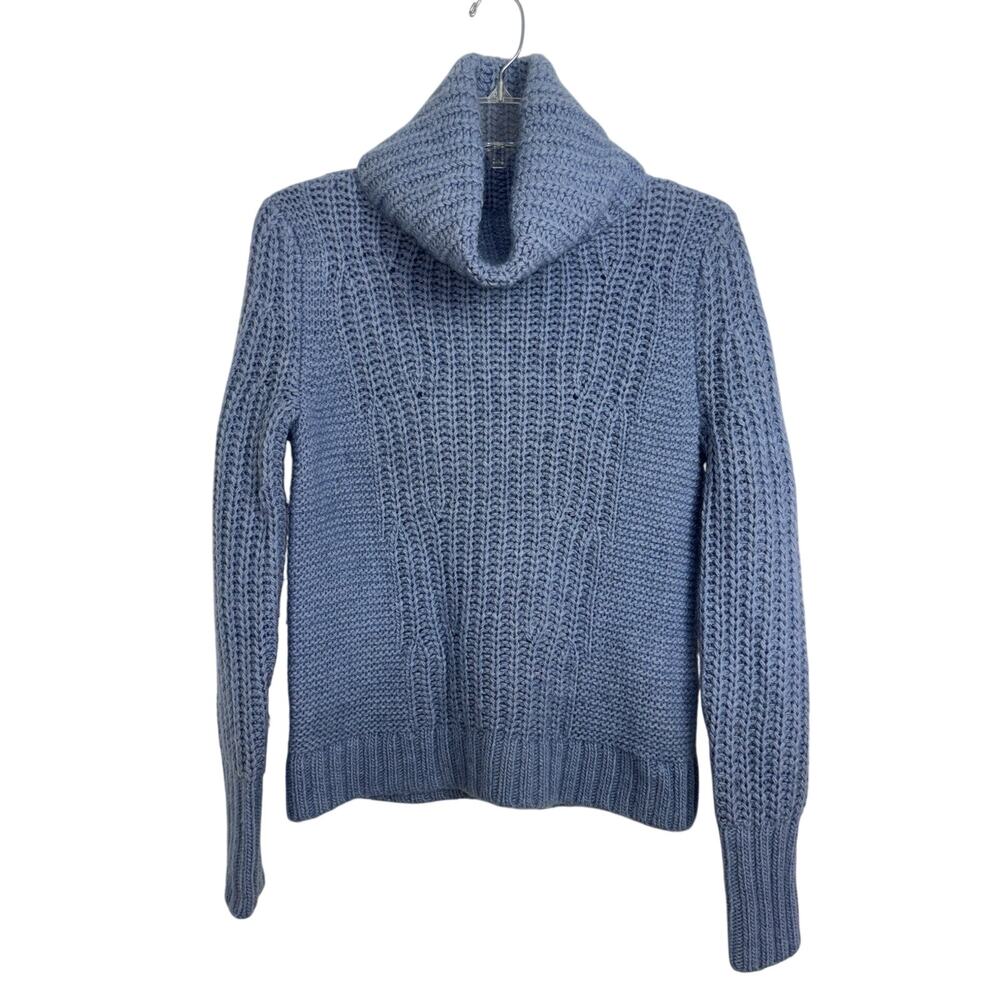 Banana Republic Periwinkle Italian Merino Alpaca Blend Turtleneck Sweater XS